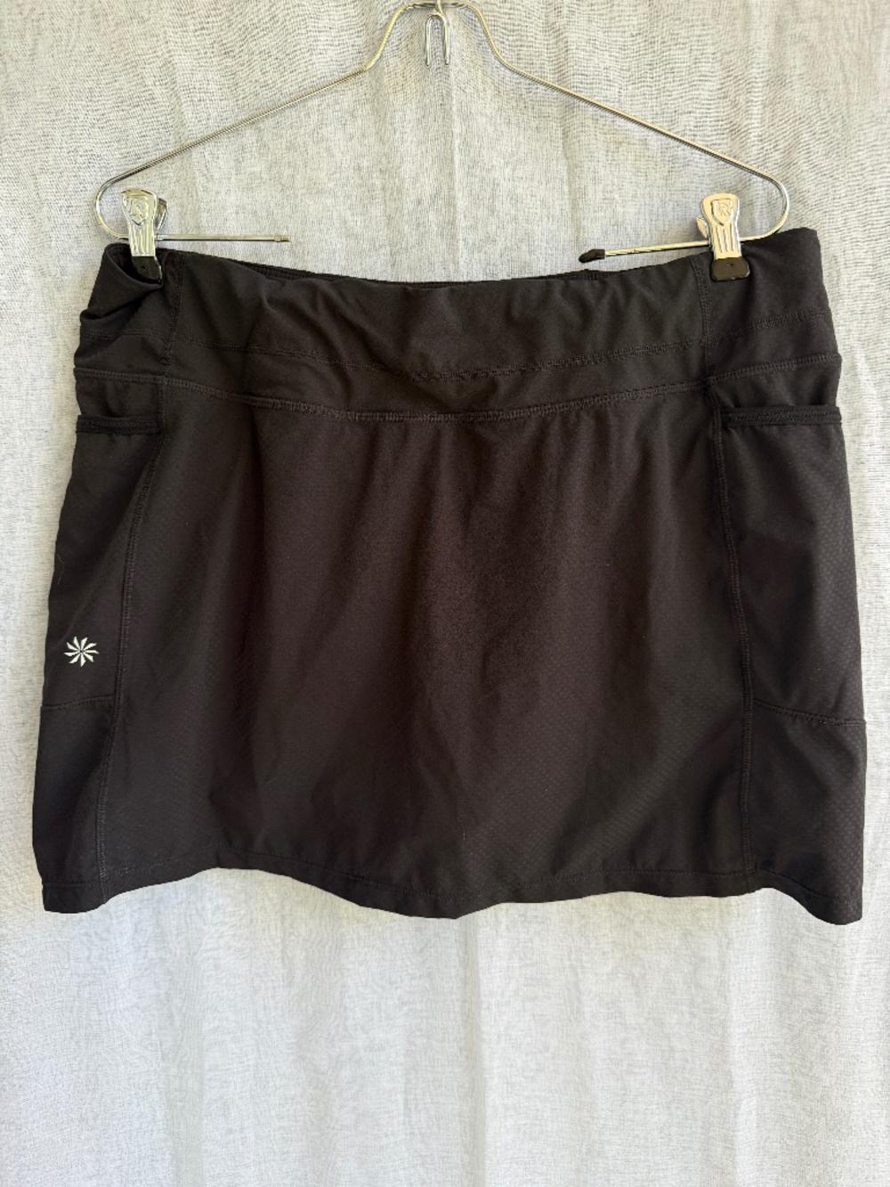 Athleta Black Tennis Skort | L | Athletic Skirt Shorts | Athleisure Clean Girl